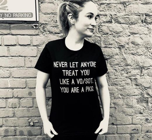 Never Let Anyone Treat You Like A VOSOT vo:sot You Are A PKG Black Tshirt Shop Order