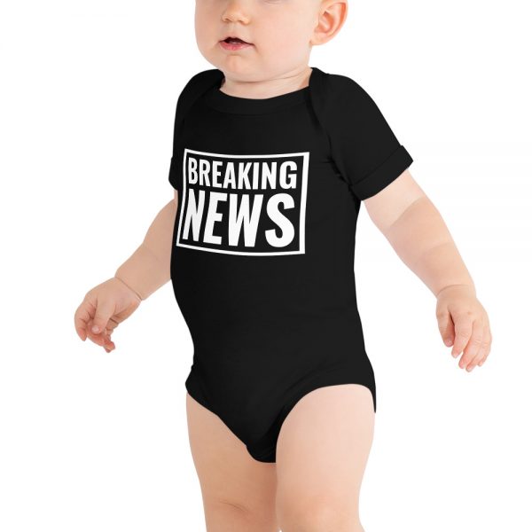 Black breaking news onesie
