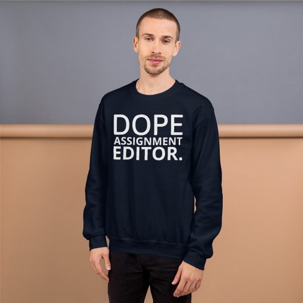 Dope assignment editor sweatshirt navy blue