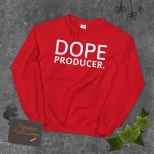 dope producer unisex sweatshirt red