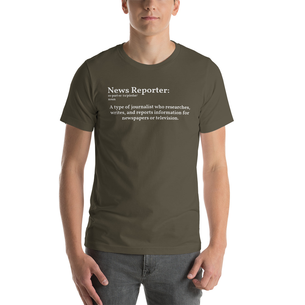 Define Reporter Unisex T-Shirt – Rate My Station – Shop now...