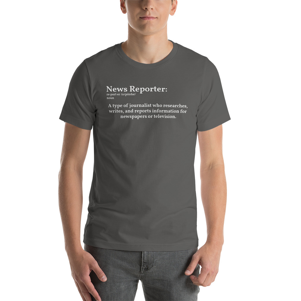 Define Reporter Unisex T-Shirt – Rate My Station – Shop now