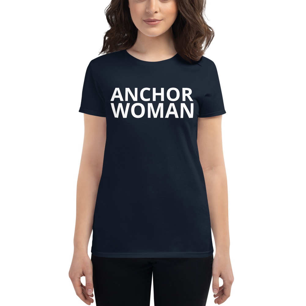 Anchor Woman T-Shirt – Rate My Station – Shop now