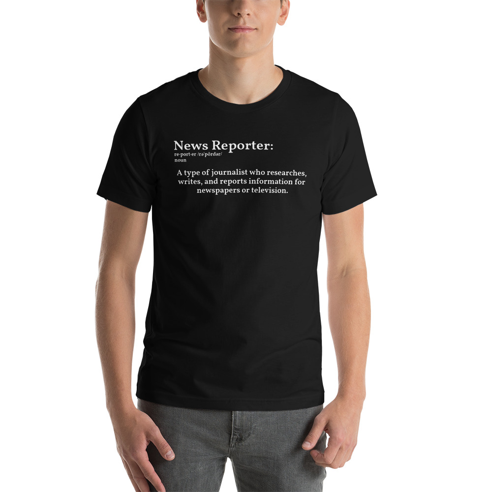 Define Reporter Unisex T-Shirt – Rate My Station pic