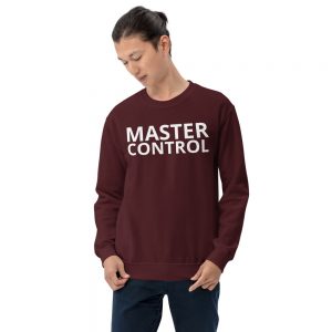 master control unisex sweatshirt maroon