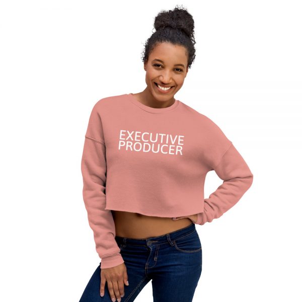 Executive Producer crop sweatshirt pink