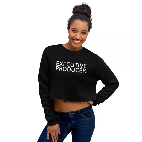 Executive Producer crop sweatshirt black