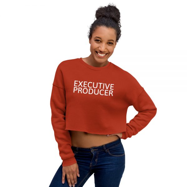 Executive Producer crop sweatshirt red