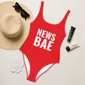 NewsBae One-Piece Swimsuit red