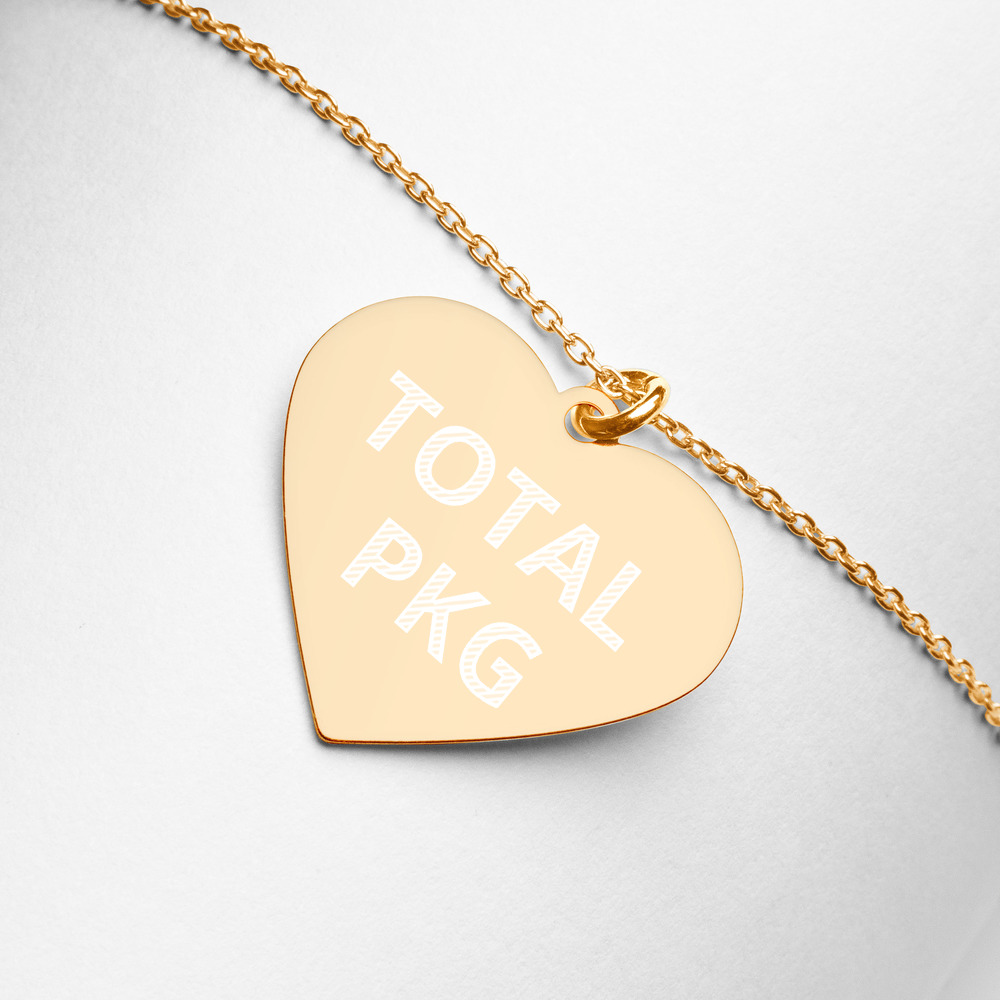 Total PKG Engraved Heart Necklace – Rate My Station