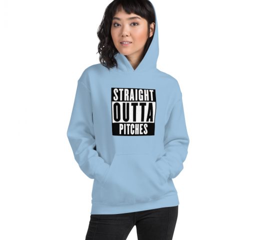 Straight Outta Pitches Hoodie light blue