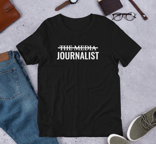 I'm Not The Media Unisex T-Shirt Black