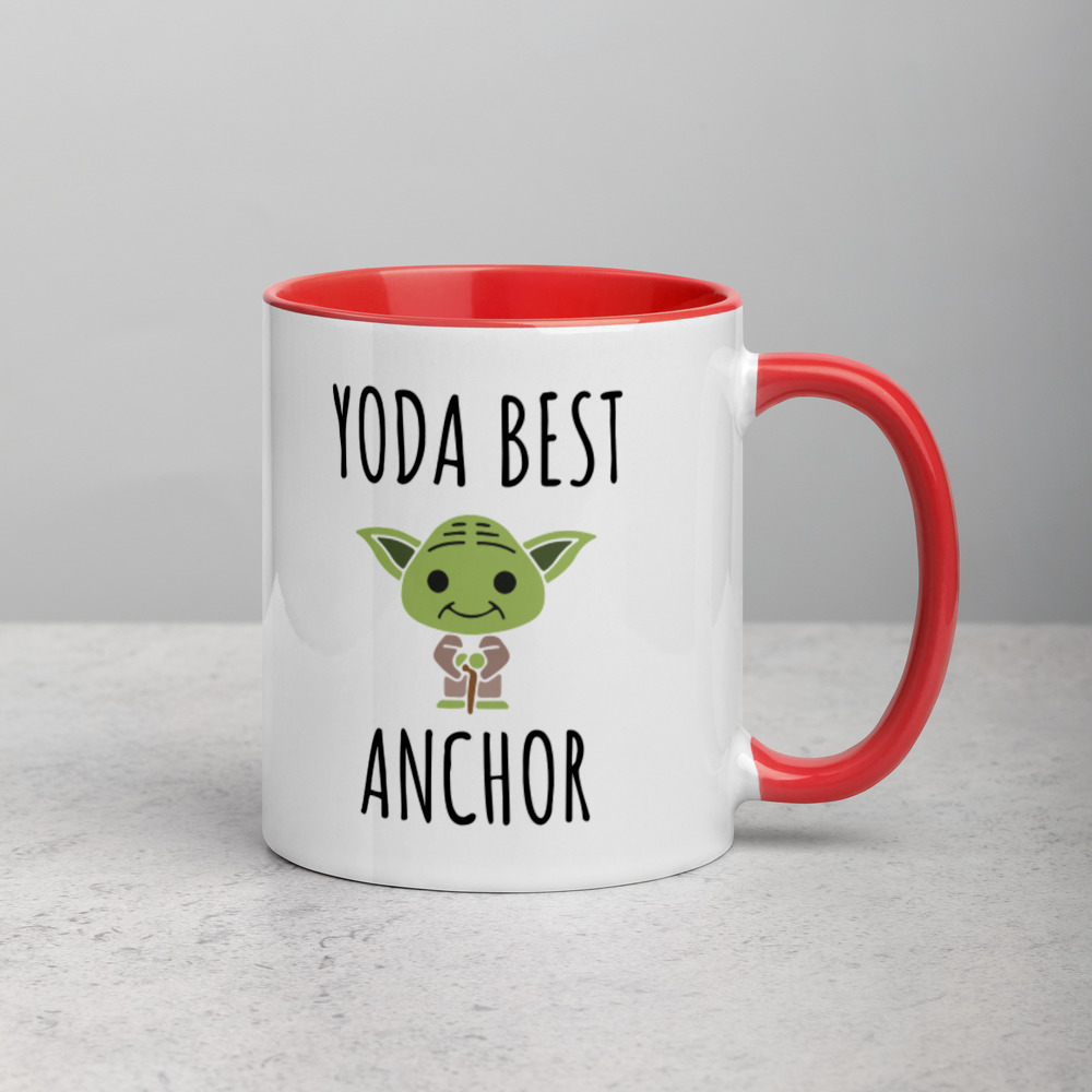 Yoda Best Anchor Mug with Color Inside
