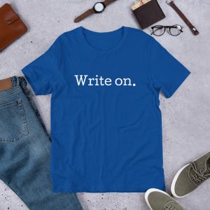Write On Unisex T-Shirt royal blue